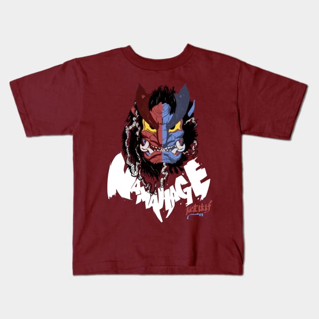 namahage Kids T-Shirt by tinbott